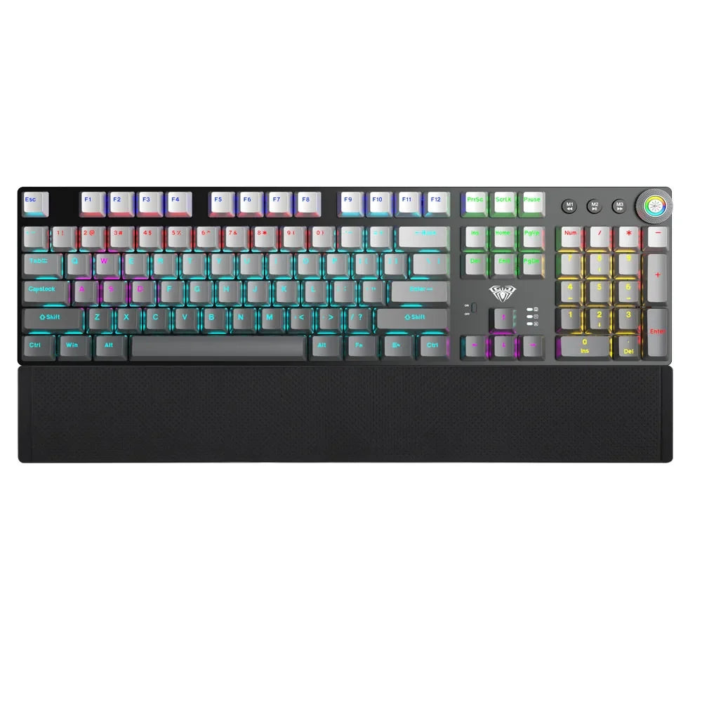 AULA F2088Air Tri-mode Mechanical Keyboard and Mouse Combo Wireless Bluetooth 2.4G Wired RGB Backlit Hot-Swappable Gaming Keyboa
