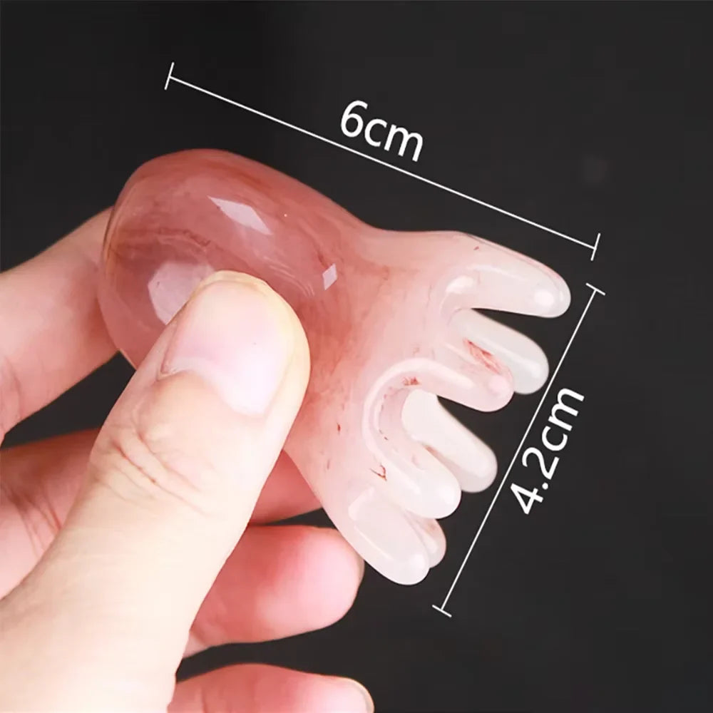 Resin Octopus Massage Comb Head Meridian Scraping Scalp Massage Brush Acupuncture SPA Gua Sha Massage Comb Fatigue Relief Massag