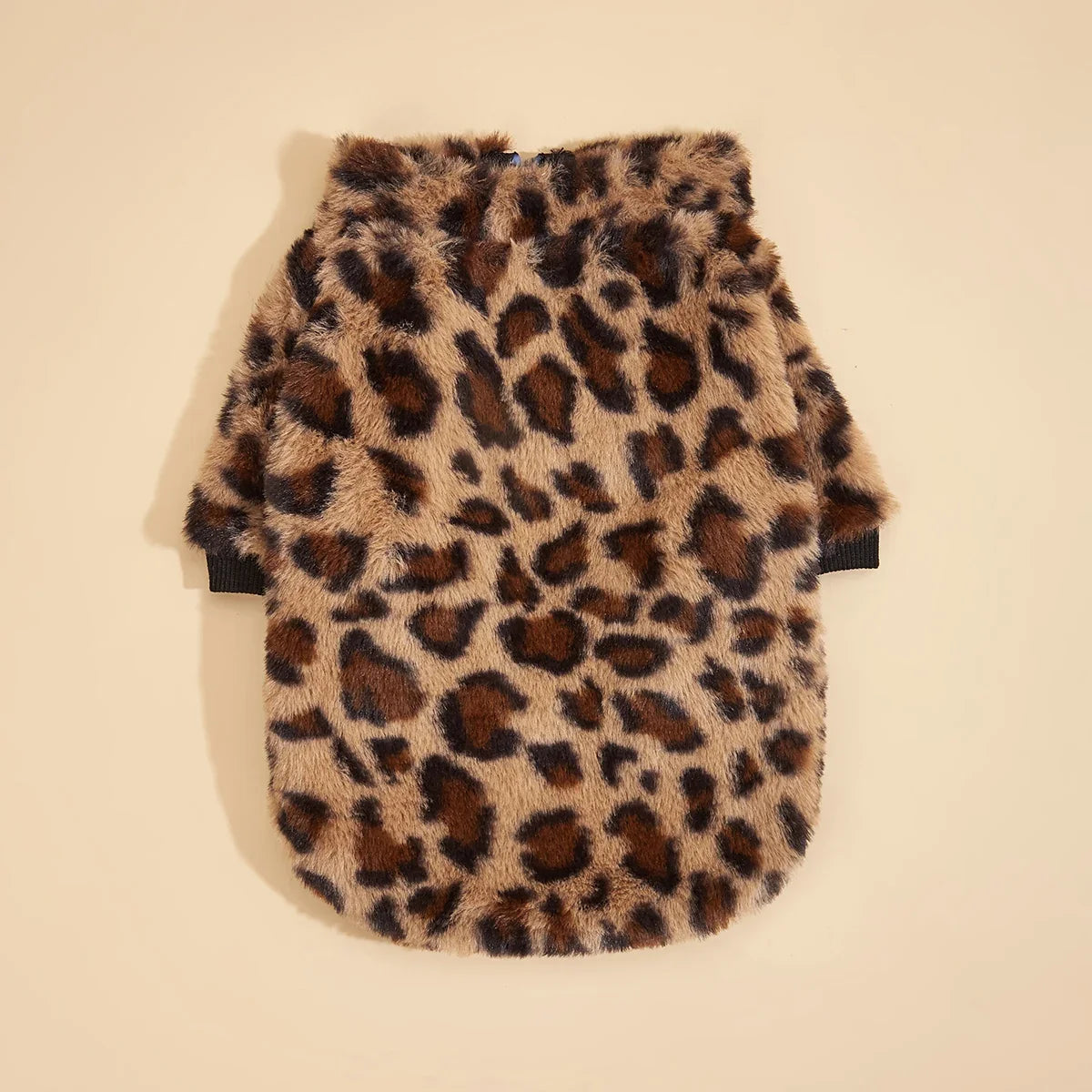 Pet Clothes for Dog Cat Puppy Tank Top Colorful Leopard Fuzzy Coat Sweatshirt Dog Outfits for Small Medium Dog for Autumn Winte