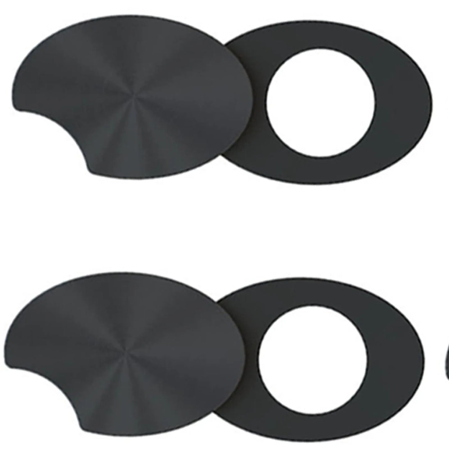 Smart Glasses LED Light Blocking Stickers Fit for Meta Sliding Reusable Adhesive Eyeglass Camera Cover Black