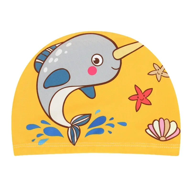 Cartoon Animal Swim Caps for Kids