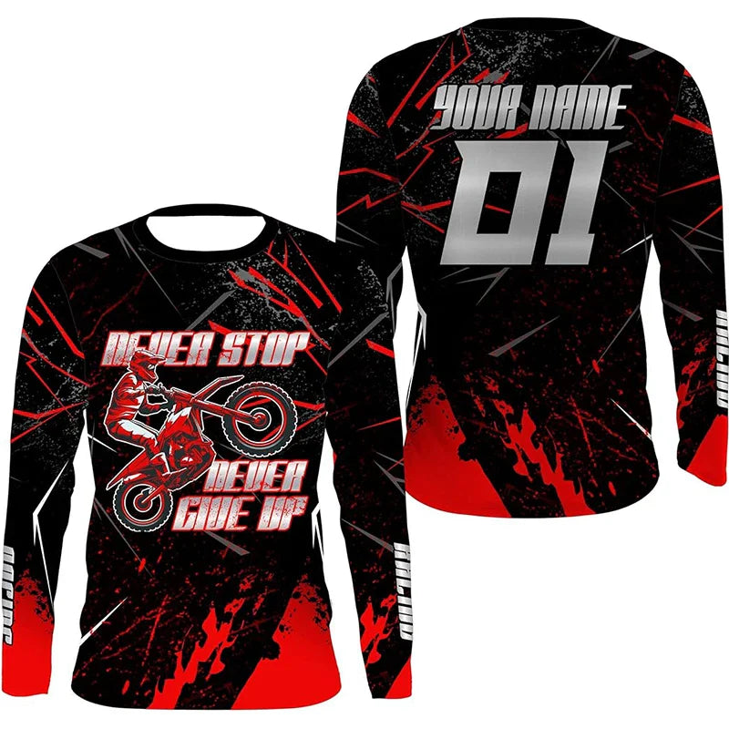 Men's Sportswear Mountain Enduro Bike Clothing Bicycle Moto Downhill T-shirt Hpit Fox Women Men Cycling Jersey MTB Shirts BMX