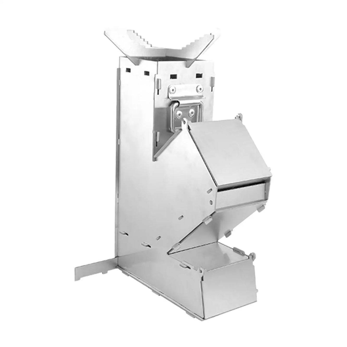 Stainless Steel Camping Rocket Stove Woodburning for Outdoor Tent Heater