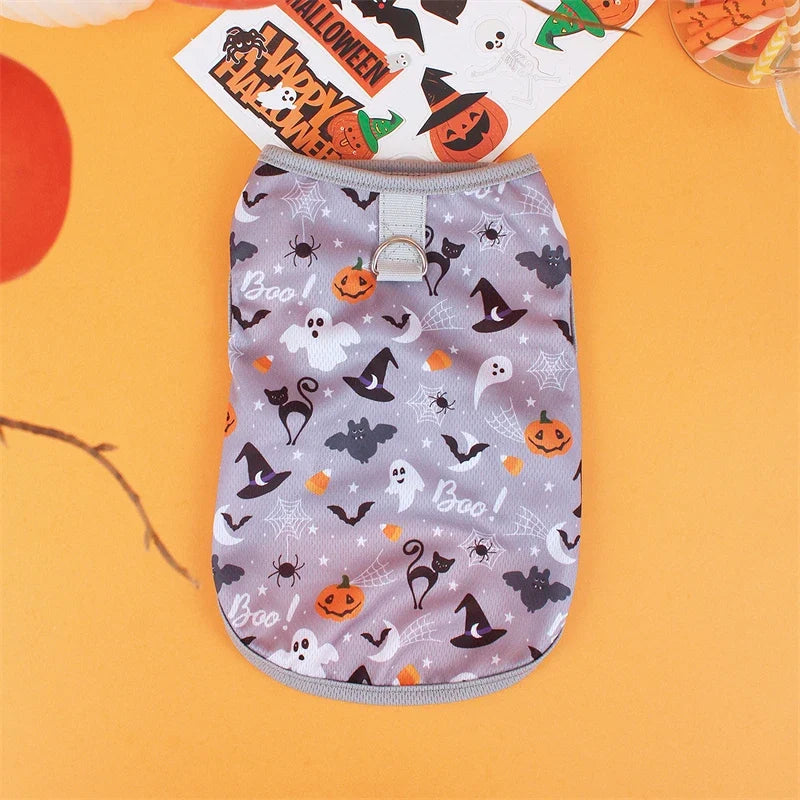 Pet Dog Clothes for Dog Pet Costume Clothes For Small Dogs Cat Vest T Shirts Chihuahua Cool Puppy Clothing For Kitty Halloween