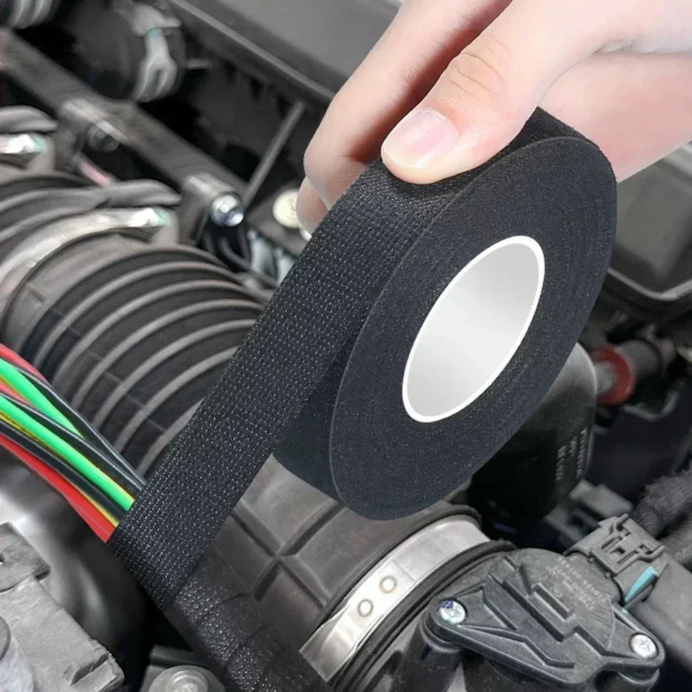 9/15/25/32/50MM Electrical Insulating Tape Heat Resistant Harness Tape Car Cable Harness Wiring Loom Protection Waterproof Tape