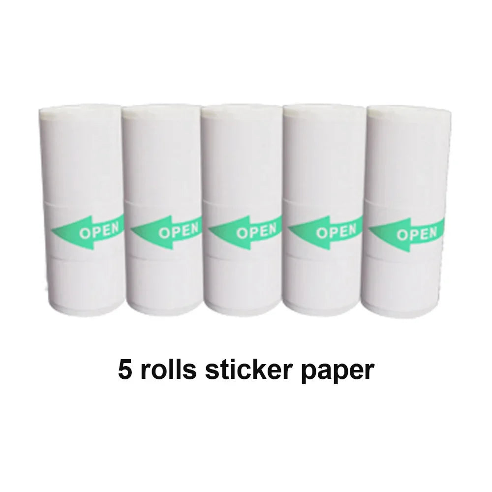 Mini Printer Portable Bluetooth Wireless Smart Label Thermal Portable Printers Stickers Paper Wireless Printers Children Gifts