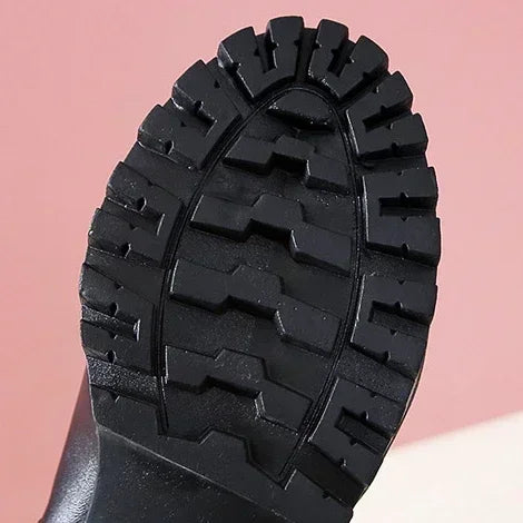 Winter Women's Boots 2025 New Thick Heel Lace-up Boots Fashion Platform Women Shoes Zipper Round Head Women's Boots for Autumn