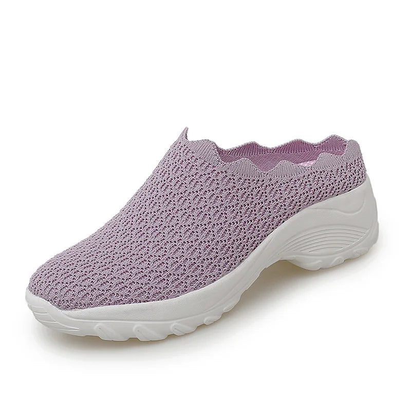 Women Casual Shoes Fashion Breathable Walk Mesh Flat Shoes Lady Sneakers Women Tenis Feminino Shoes Lady Mesh Summer Shoesty76