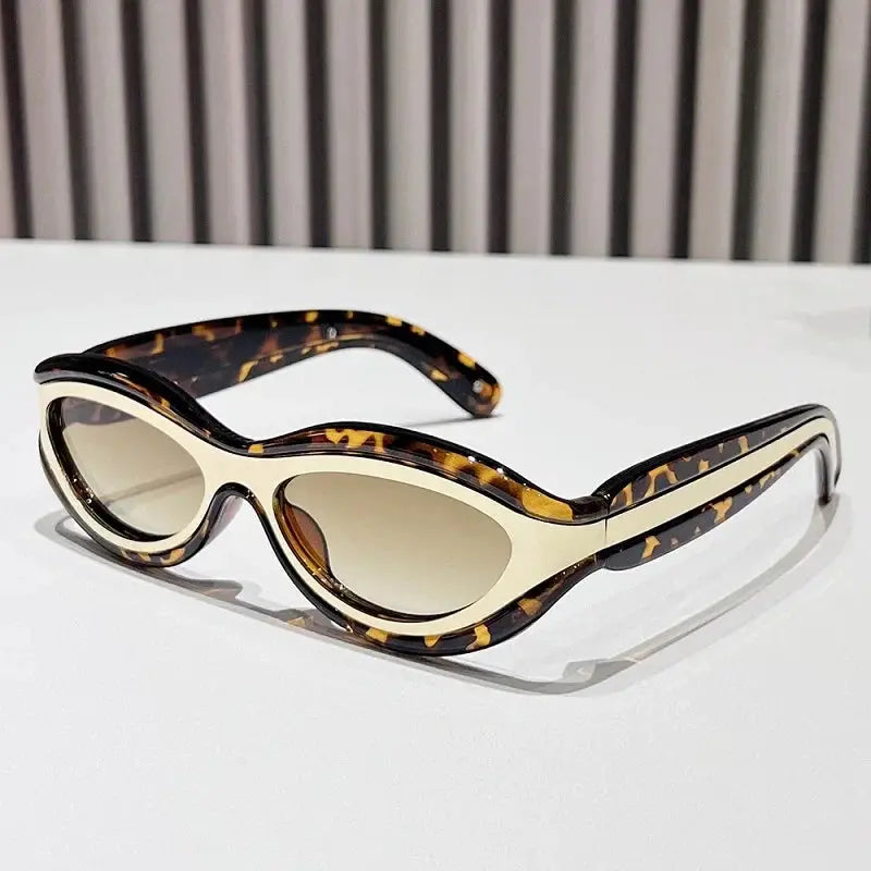 T-Shirts Sexikinis Swim Oval Cat Eye Sunglasses Women's Fashion Sun Protection Shades