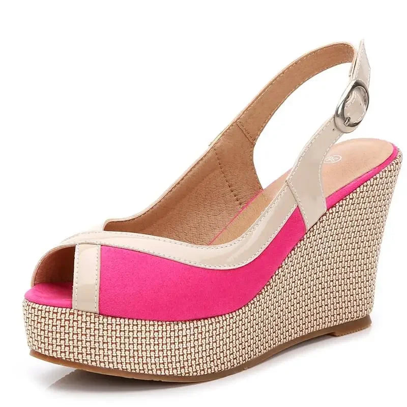 Size 33-40 Summer High Heel Wedges Sandals Female Peep Toe Leisure Platform Sandals Women Shoes