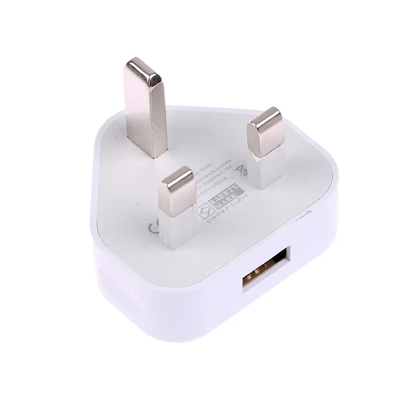 Latest 5V/2.1A Dual USB Port Fast Charger Universal UK Mains 3 Pin Plug Wall Charger Adapter USB Charging For Phone Tablet