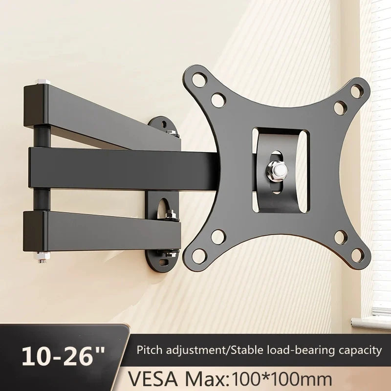 1 PCS Adjustable TV Monitor Wall Mount Bracket for Most 13-27 In/10-32 in 360° Rotated Expansion tv Holder VESA 100*100mm