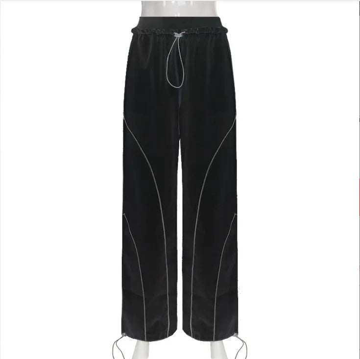 Y2K High Waist Baggy Wide Leg Sweatpants Women