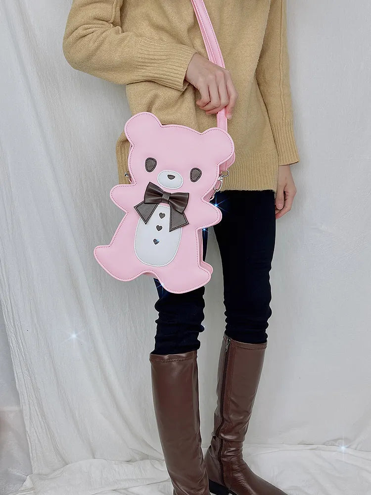 Mochila de oso con pajarita