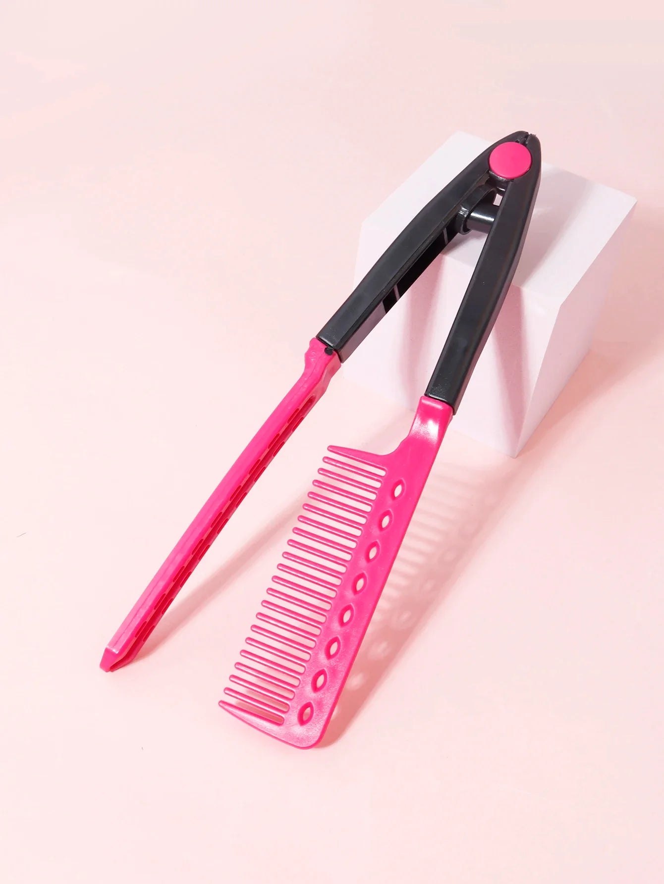 Straight hair brush, V-shaped straightener, straighten hair, suitable for hair salons, special for real hair wigs