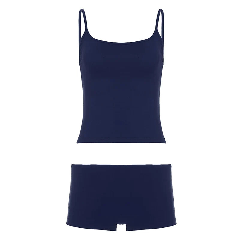 Women’s Backless Lounge Tank & Shorts Set