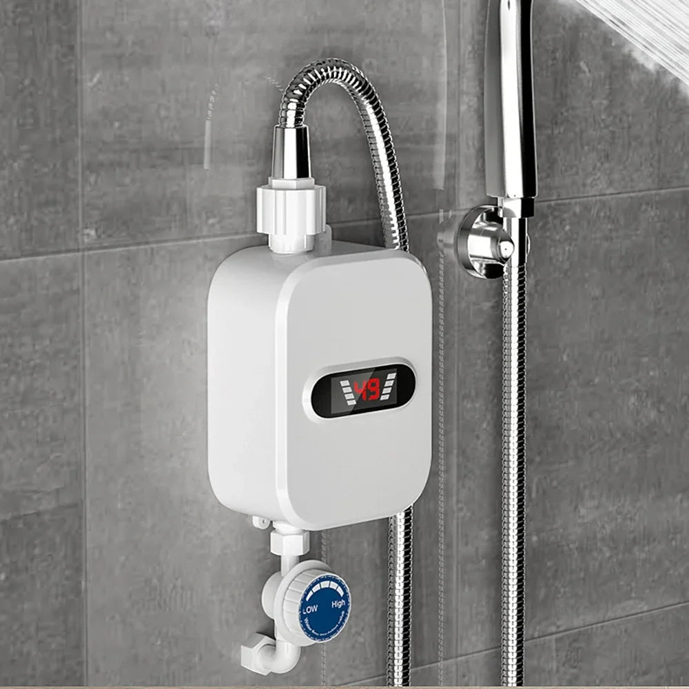 Instant Water Heater Shower 220V Bathroom Faucet EU Plug Hot