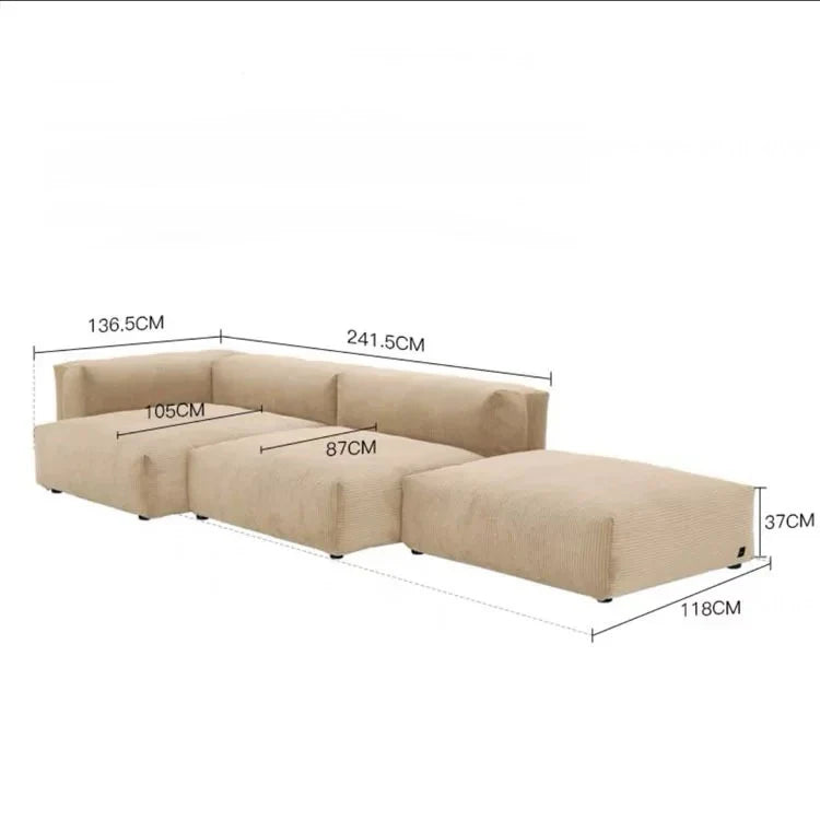 hhChina Manufacture Sofa Couch Living Room Furniture Velvet Fabric Sofa Set Nordic Beige Creative Corner Nordic room sofa*