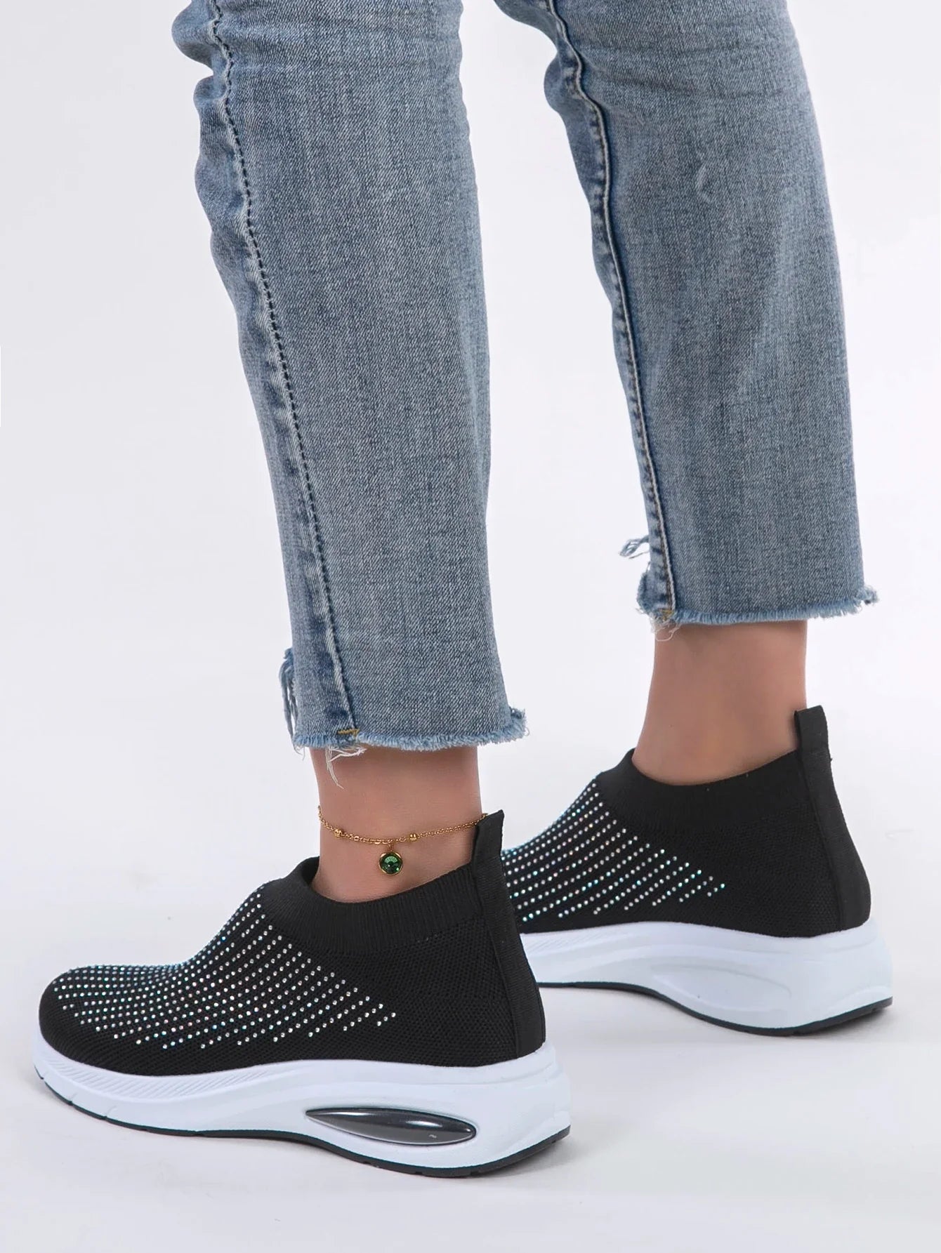 Spring new women's sports shoes, fashionable, breathable, lightweight, non-slip, wear-resistant, casual sports shoes, flat shoes