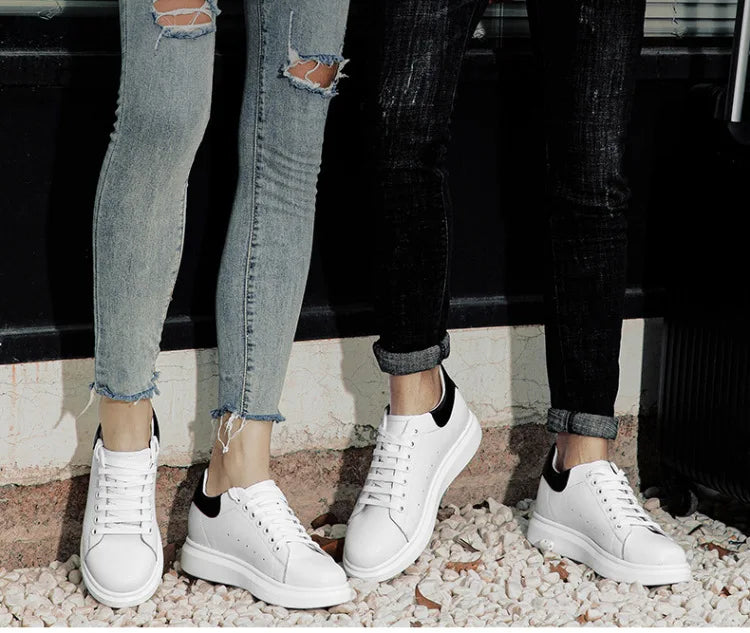 Invisible height-increasing men's shoes, 10 cm, white sneakers, Korean style, sports shoes