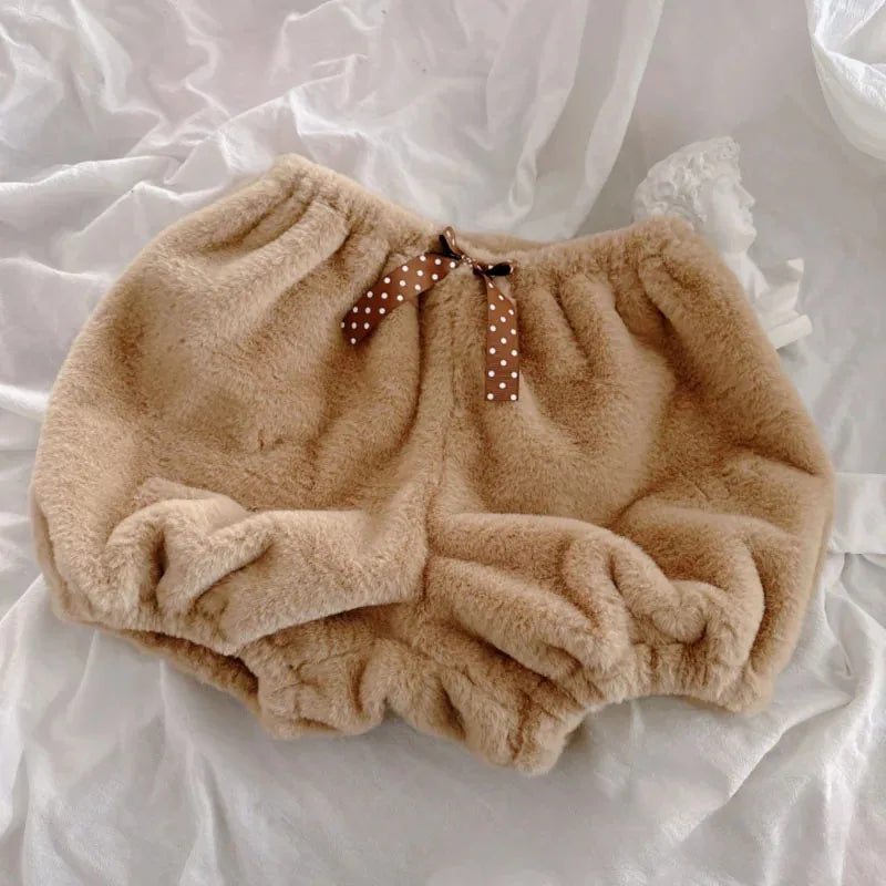 Conjunto de pijama de oso de peluche afelpado