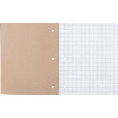 80-Pack Reversible Quad Ruled Composition Notebook 8.5" X 11" 80 Sheets - : Graphing Grid, Perforated, 3 Hole Multipack Essentia