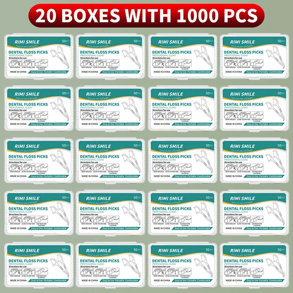 50/150/300/600/1000 PCS Dental Floss Sticks Oral Care Tools