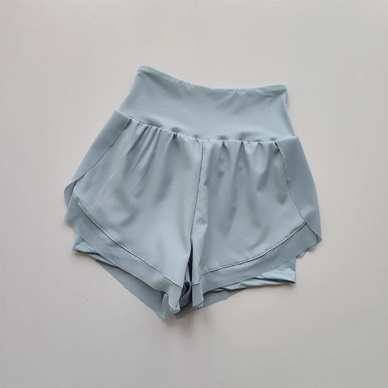 Women's 2 in 1 Yoga Shorts Quick Dry High Waist