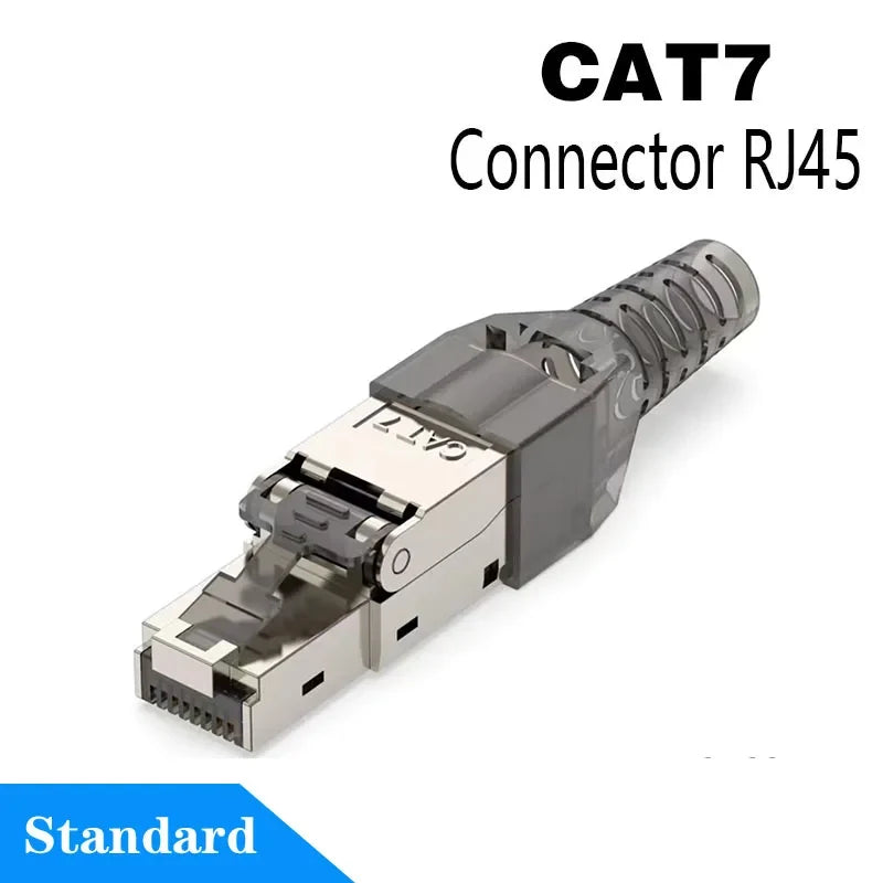 Clearance_RJ45 Cat8 Cat7 Cat6A Connectors Metal Tool Free Easy Termination Plug 2000MHz 40G LAN Cable 22AWG - 24AWG Reusable Eth
