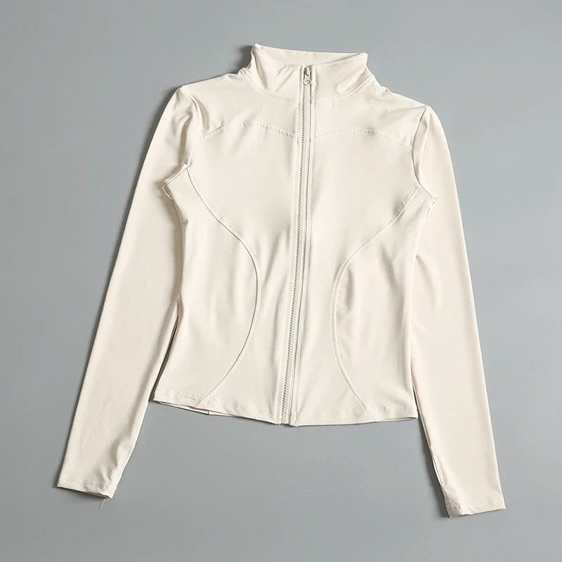 Women Long Sleeve Yoga Jacket for Peak Performance