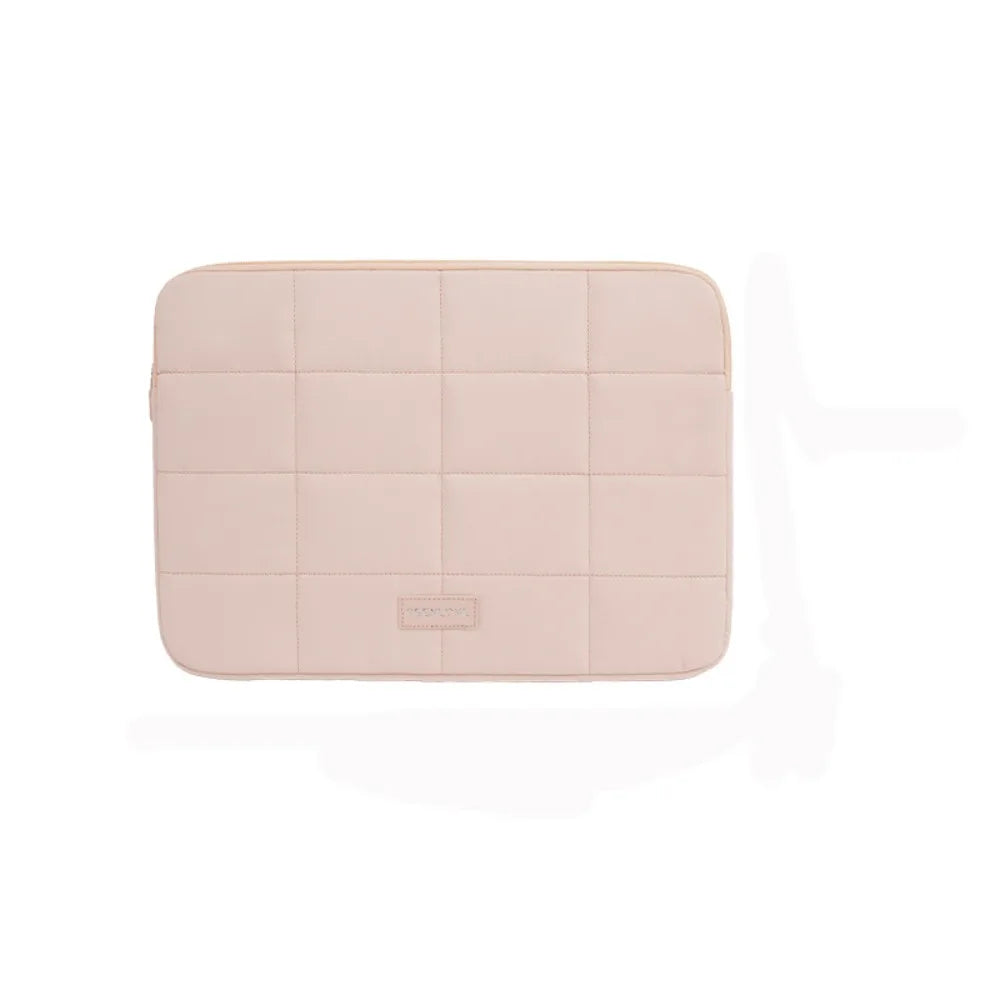 14/15.6inch Quilted Tablet Bag Shockproof Solid Color Travel Tablet