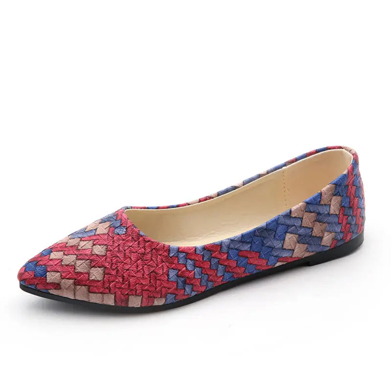 Shoes for Woman 2025 Blue Pointed Toe Women's Summer Footwear Flats Office Moccasins Flat Spring Slip on Sale Y2k Casual 39 E A