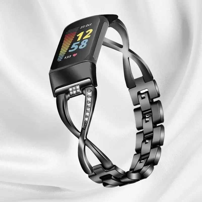 Fitbit Charge 5 & 6 Infinity-Link Stainless Steel Bracelet Band