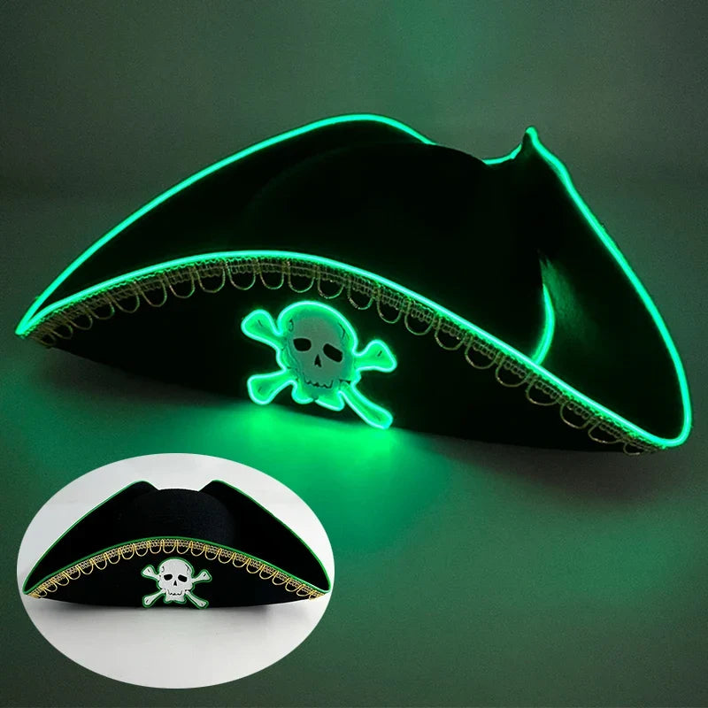 Bachelorette Party Glowing Supplies Luminous Bride Cowgirl Hat LED Pearlescent Cowboy Cap Fashion Neon Light Hat For Party