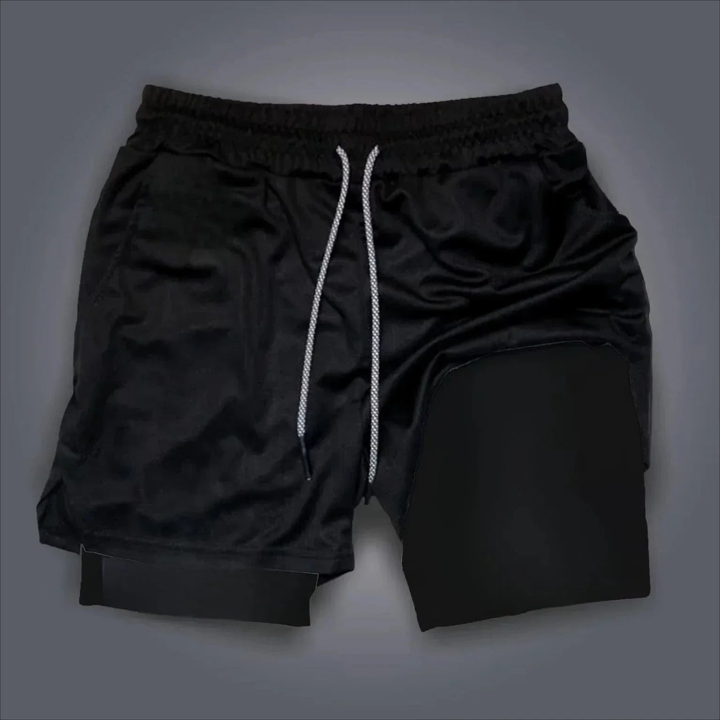 Dragon Ball Goku Anime Gym Shorts Men Double-layer 2-in-1 Sports Pants New Summer Japanese Cartoon Print Beach Pants Streetwear