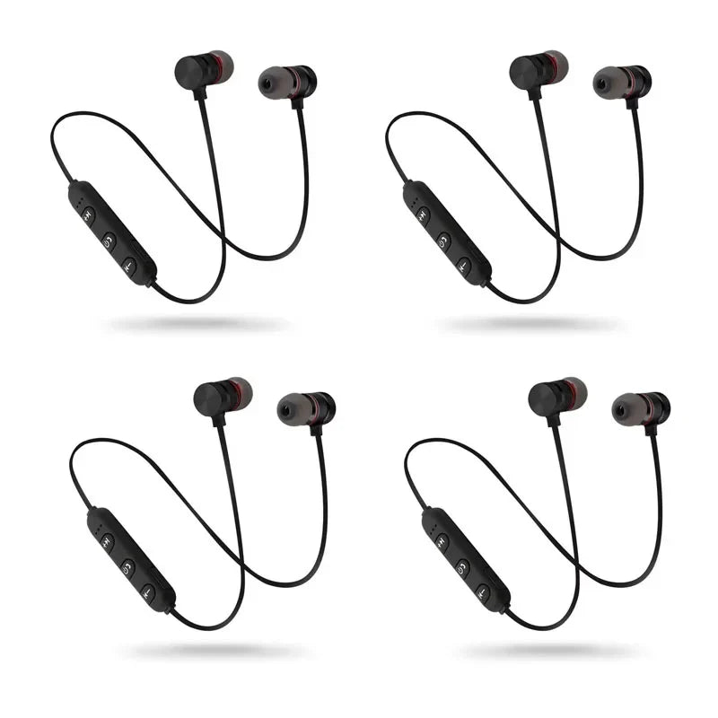 1/2/3/4pcs Bluetooth Earphone Sports Neckband Magnetic Wireless