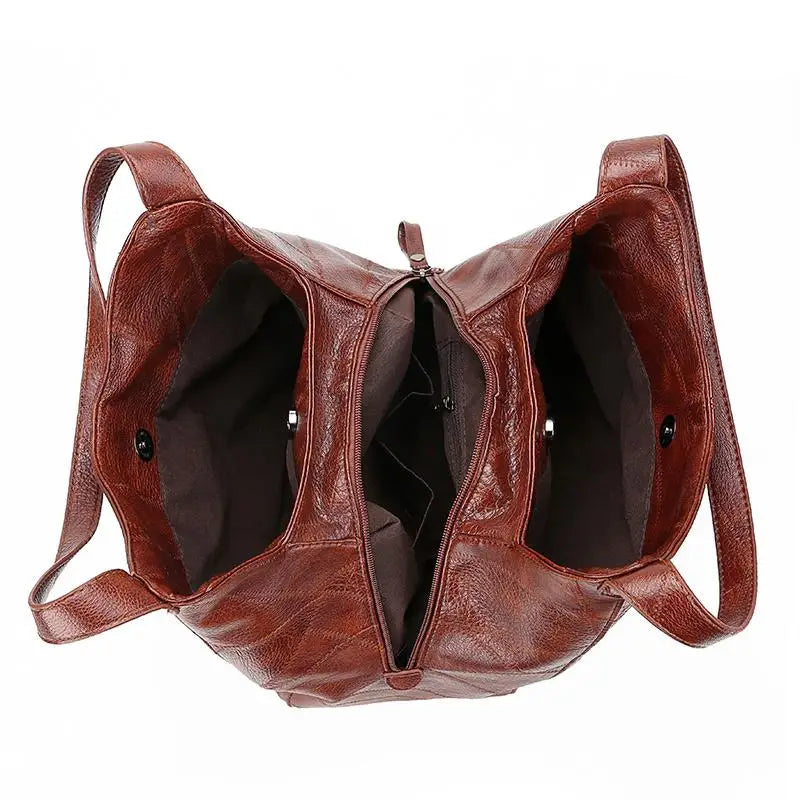 Vintage Leather Large Capacity Handbags Shoulder Bags Handbags Crossbody Ladies Hand Bags
