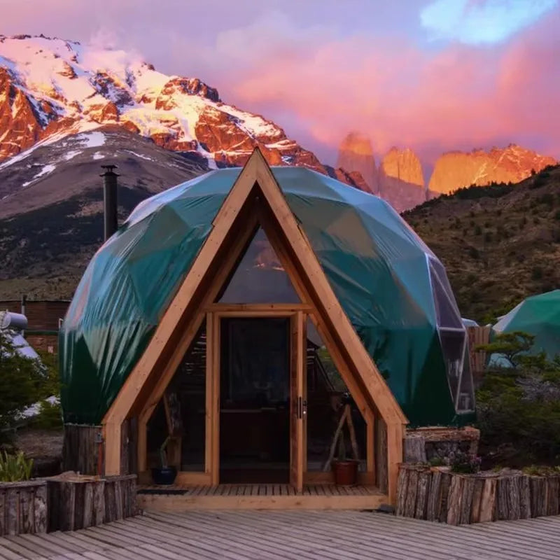 Outdoor Camping Tent dome camping tent Waterproof Glamping Glass Dome Tent outdoor garden cabin OME