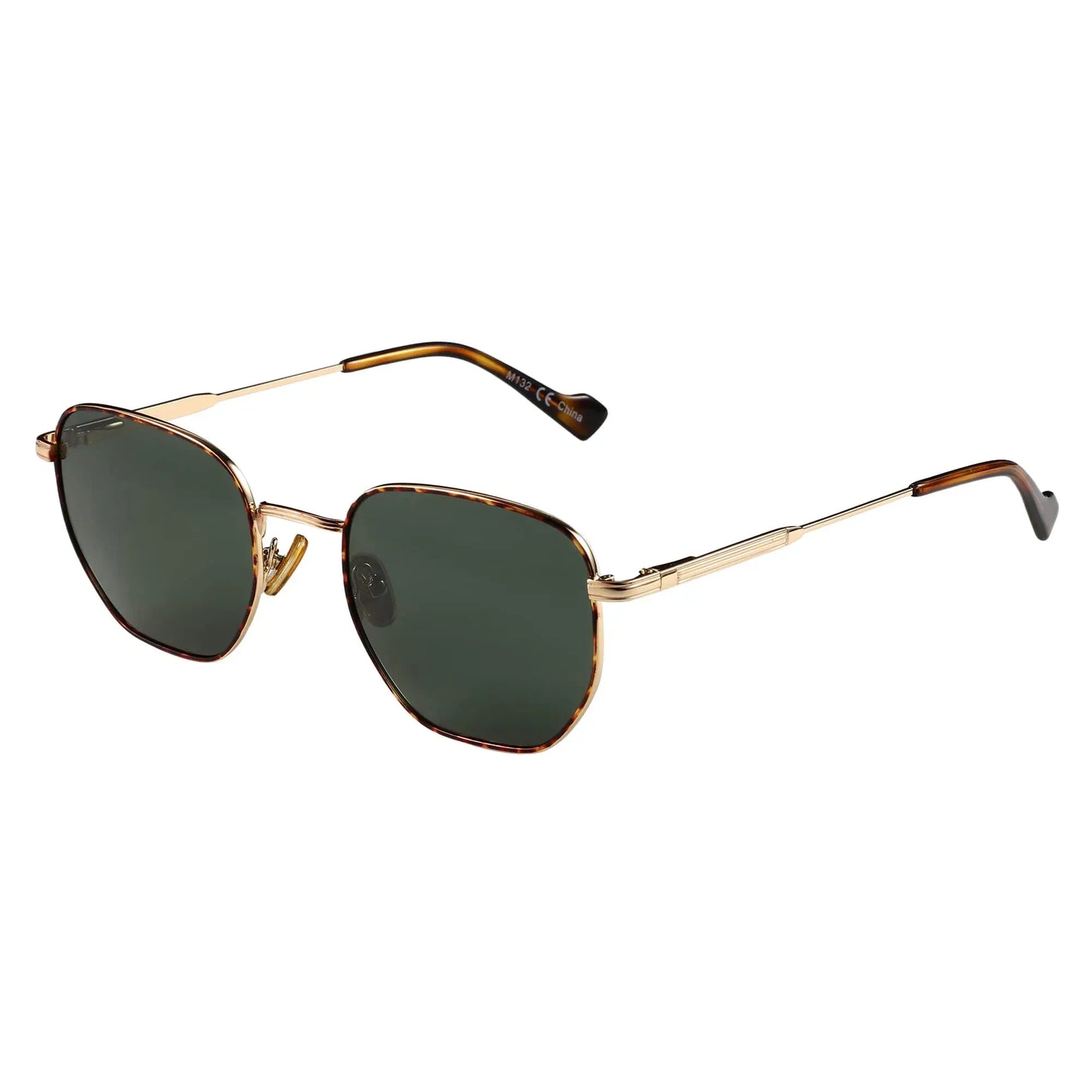 ZENOTTIC Hexagon Polarized Retro Sunglasses for Men Women-Vintage Metal Frame Design UV Protection Trendy Fashion Shades
