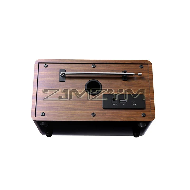 Retro Bluetooth Speaker Stereo FM Radio Alarm Clock Multi-function Bluetooth Speaker Wireless Sound Box