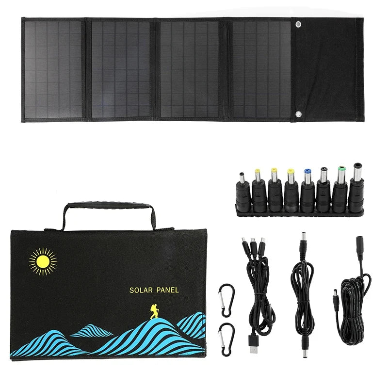 100W Solar Panel Folding Bag Usb+dc Output Solar Charger Portable