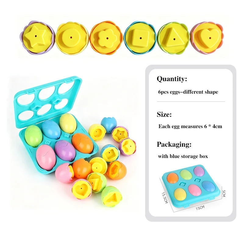 Montessori Games Baby Toy Smart Egg Shape Match Puzzle For Kids Baby Development Toy Educational Toy For Children 1 2 3 4 Year