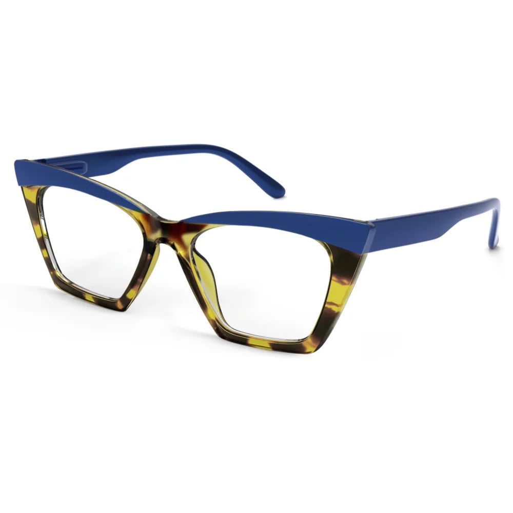 Oversized Reading Glasses for women Large Readers Cateye Blue Light Blocking extra wide Anti UV/Eyestrain Fashion xl Cheaters