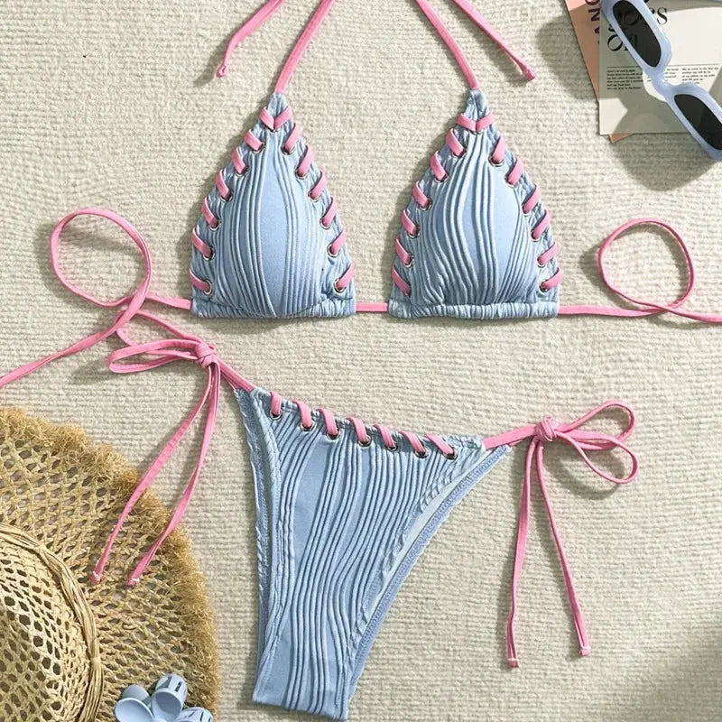 Accessories Sexikinis Swim Two-Piece Swimsuit Women's Beachwear Set + Stylish & Premium
