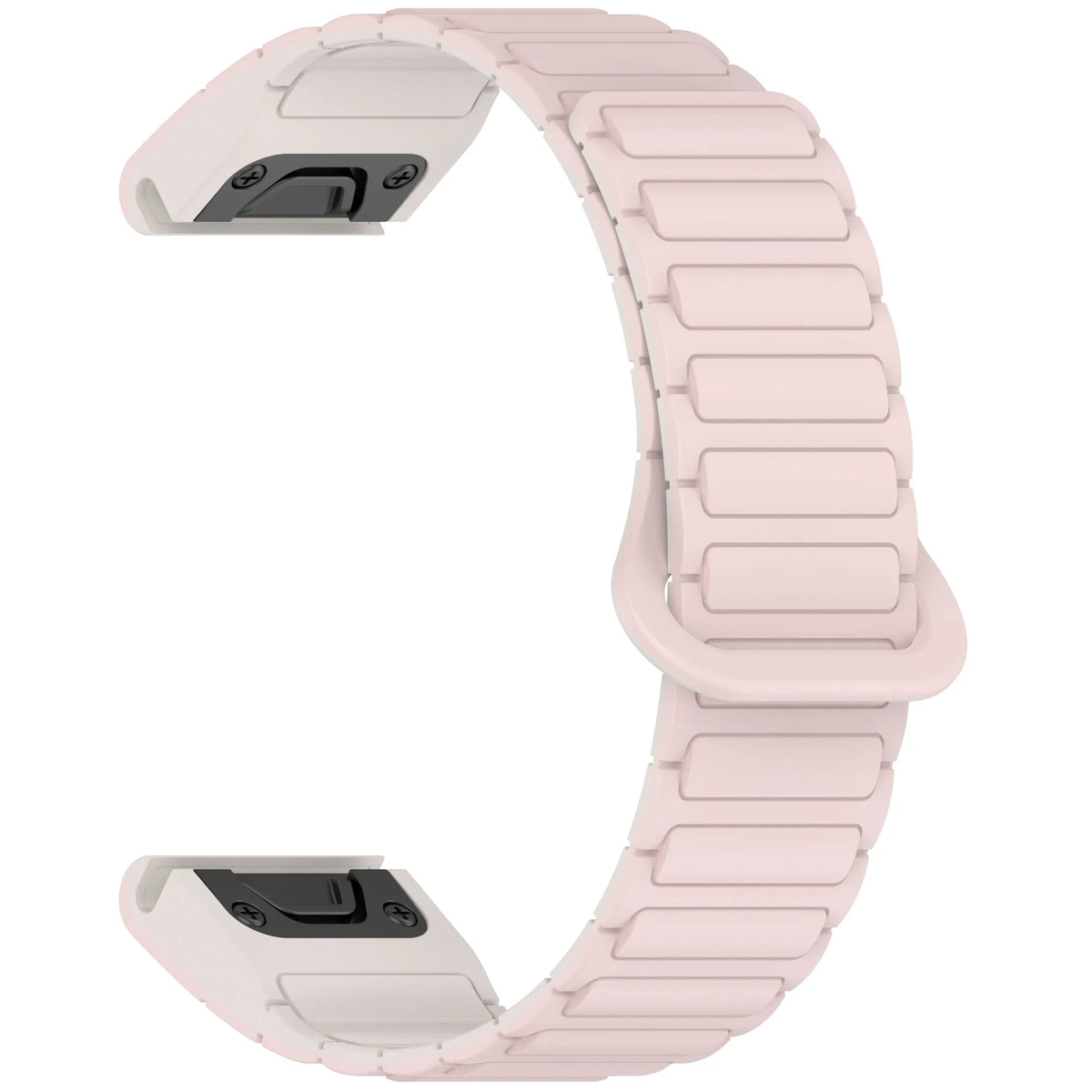 Garmin QuickFit 20/22/26mm Ribbed Silicone Band with Magnetic Closure