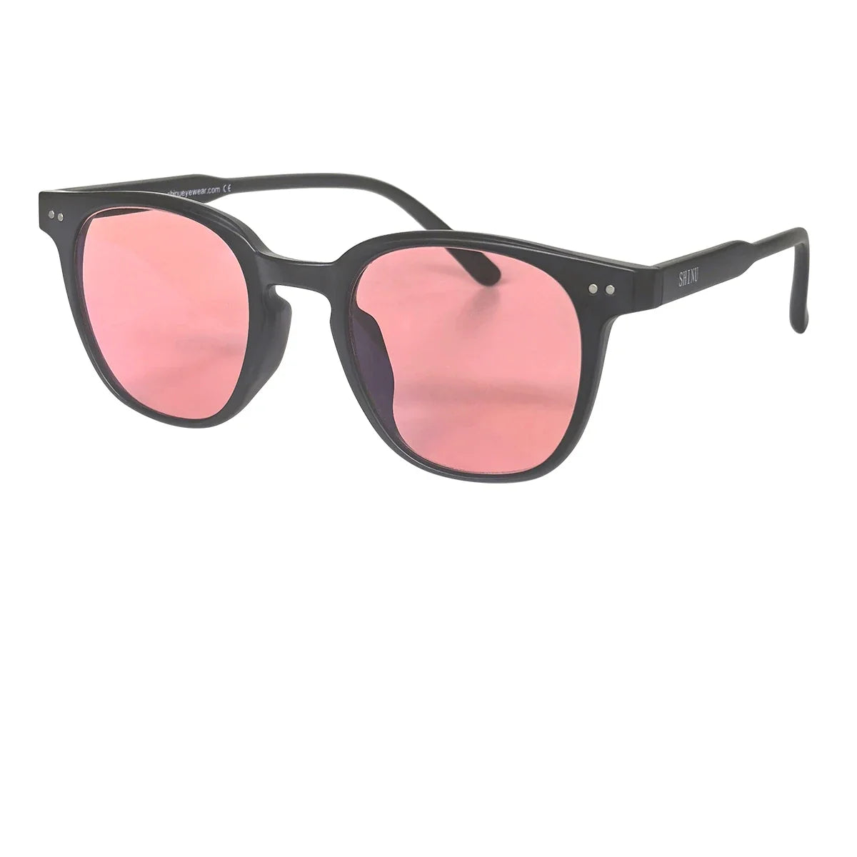 SHINU FL-41 Glasses FL41 Tint Glasses for Men & Women, Rose FL41 Lenses 480-520nm Blue Green Light Blocking Migraine Eyewear