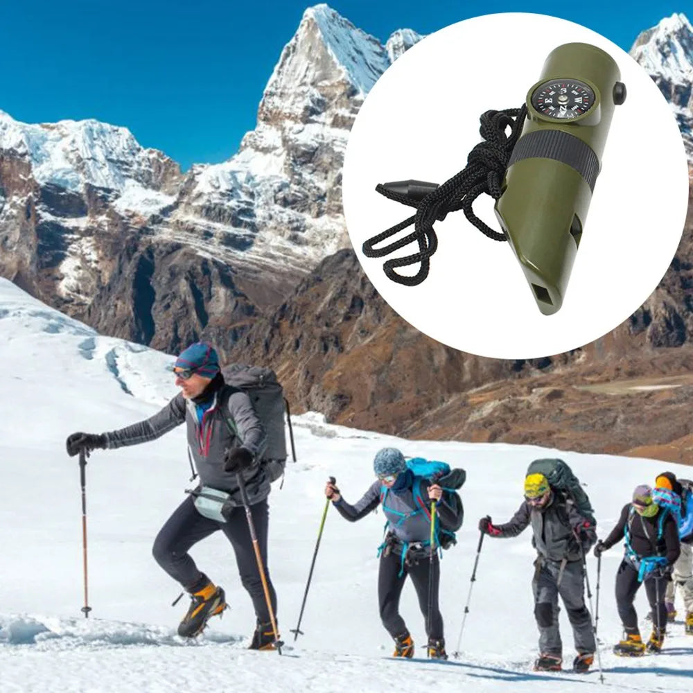 Silbato de supervivencia 7 en 1 para la jungla