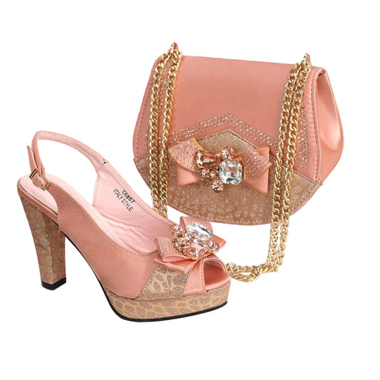 New Fashion Evening Shoes and Bag Italian Design