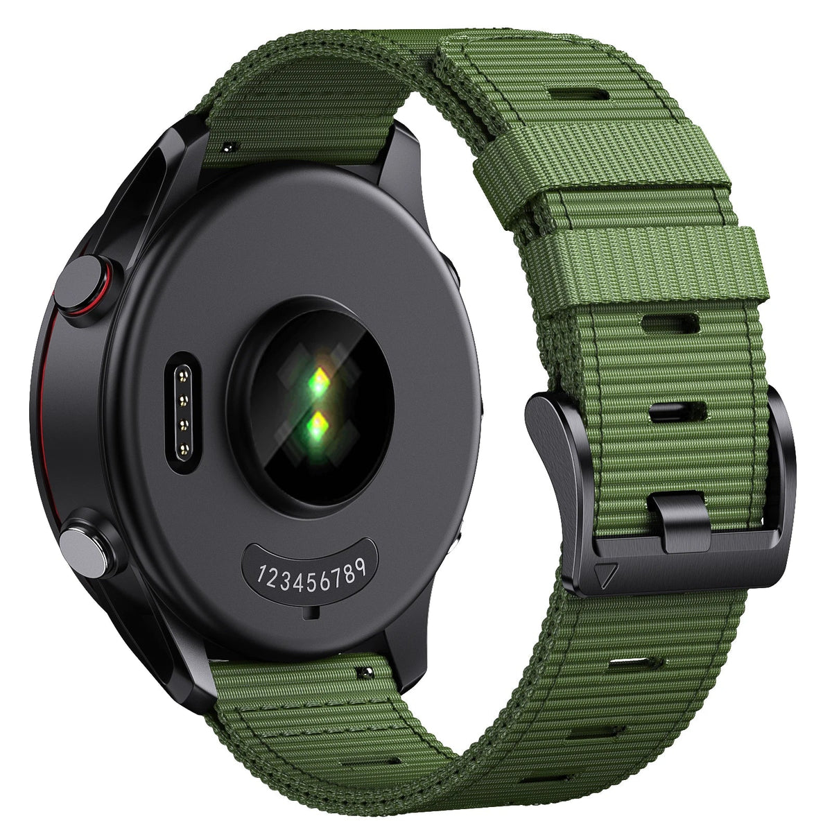 COROS PACE & APEX Ribbed Nylon Band with Black Buckle
