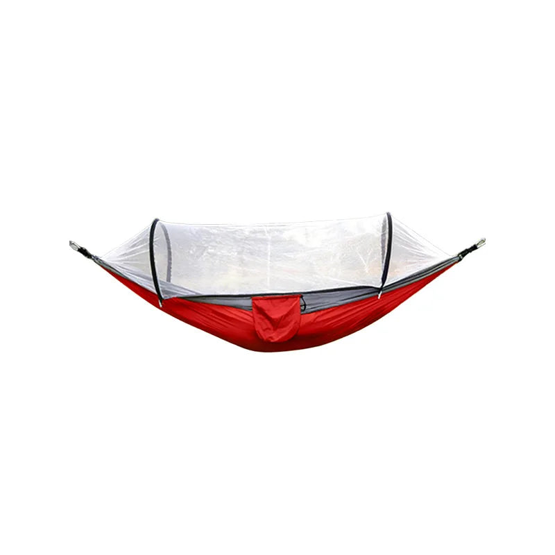 Outdoor Hammock with Built-in Mosquito Net, Portable Hanging Bed for Camping Leisure Travel